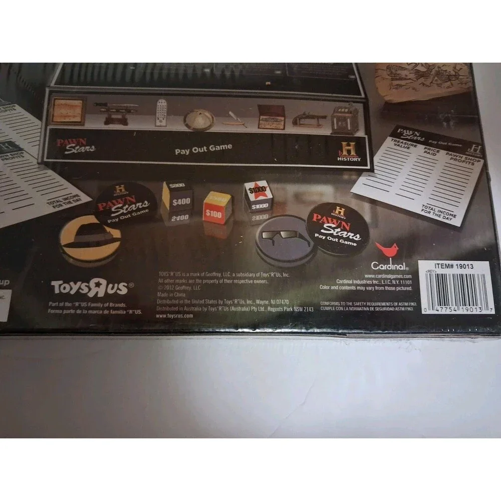 Pawn Stars Pay Out Game 2012 Sealed NEW History Channel Toys R Us Exclusive